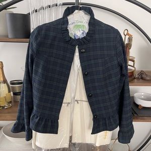 Blazer with ruffle details